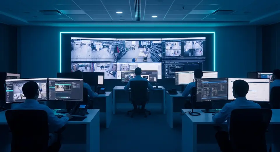 Operations monitoring — coordinated security command and field teams